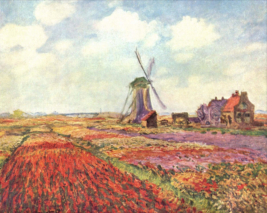 Champs de tulipes en Hollande - Claude Monet