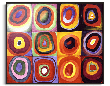Color Study, Squares with Concentric Circles - Vassily Kandinsky