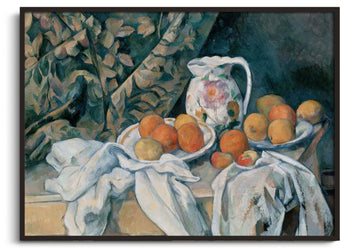 Still life with a curtain - Paul Cézanne