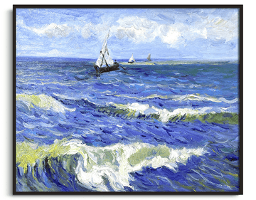 Seascape near Les Saintes-Maries-de-la-Mer - Vincent Van Gogh