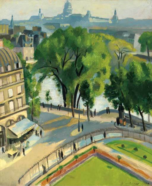 View of the Quai du Louvre - Robert Delaunay